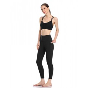 Women's High Waisted Yoga Pants 7/8 Length Leggings with Pockets