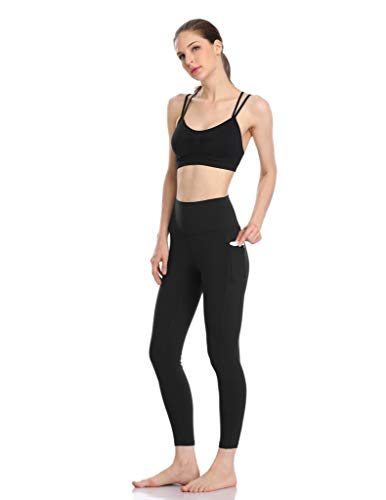 Women's High Waisted Yoga Pants 7/8 Length Leggings with Pockets