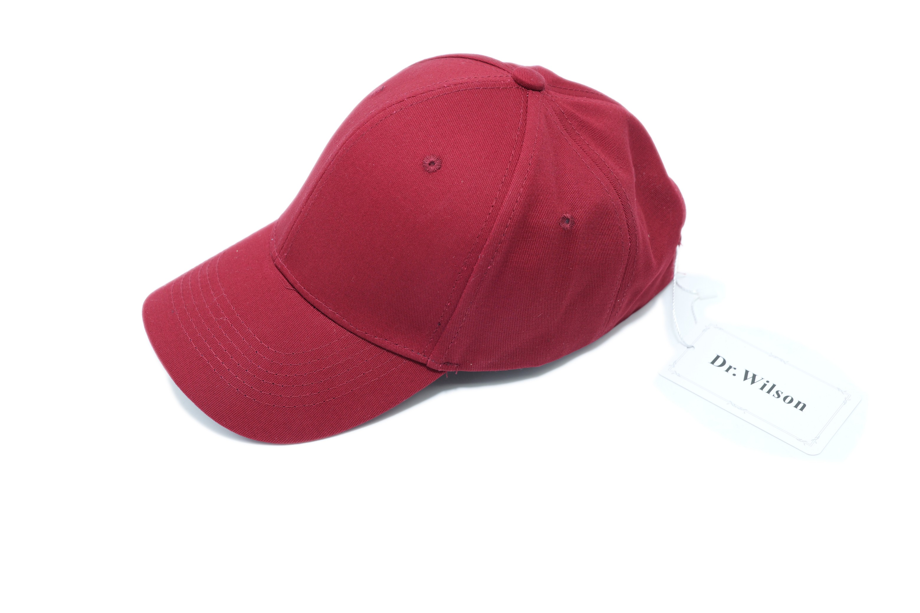 Dr.Wilson Adult Plain Baseball Cap Hat Classic Adjustable Size for All Seasons Red Color